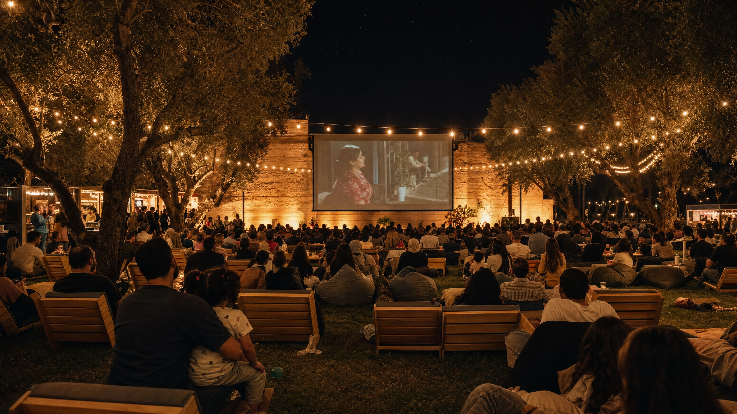 Outdoor cinema event