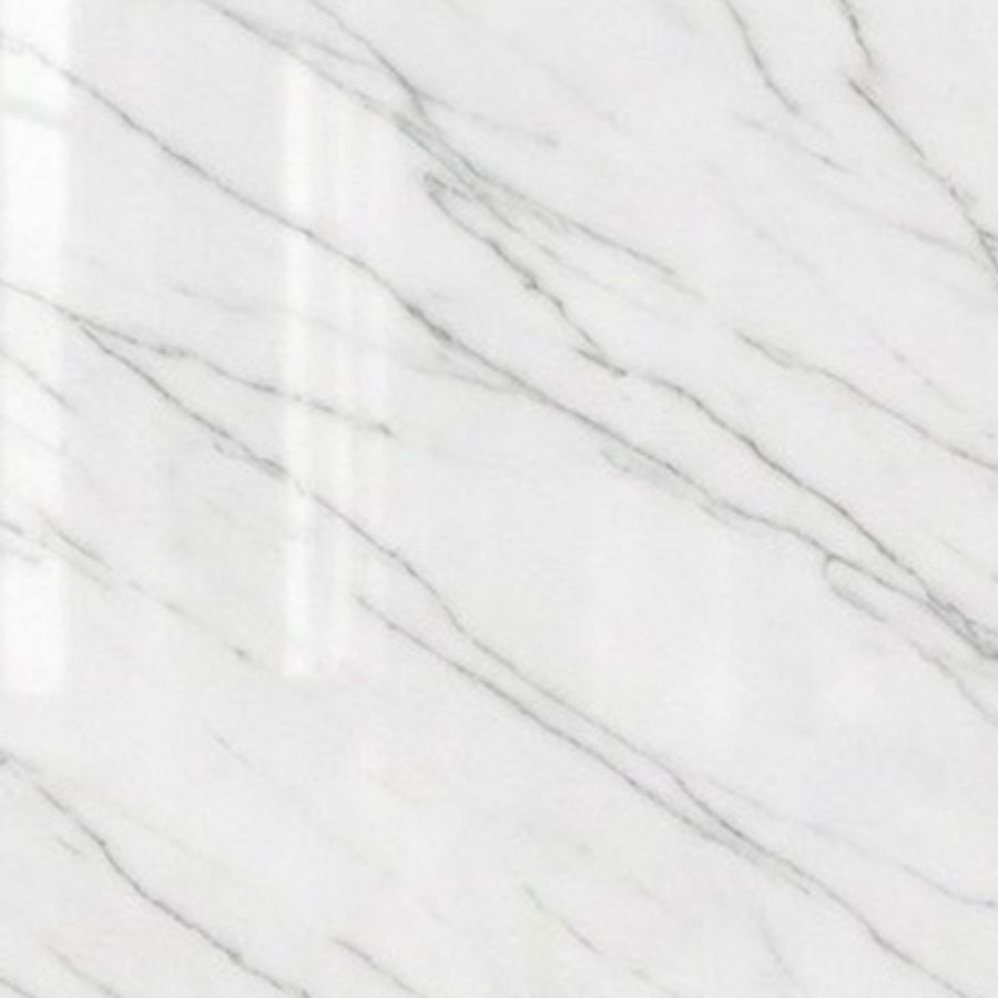 Bianco Carrara marble — ivory ground with fine grey veins